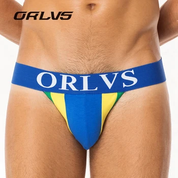 ORLVS Brand Men's Sexy Briefs Underwear Men G-string Thong Tanga Exotic Solid Panties Underwear Cotton
ORLVS Brand Men's Sexy Briefs Underwear Men G-string Thong Tanga Exotic Solid Panties Underwear Cotton