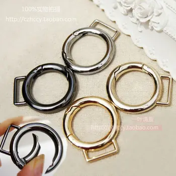 DIY high-end hardware accessories With ear Spring opening circle Key ring Bag decorative buckle Inner diameter of 2.2 cm
DIY high-end hardware accessories With ear Spring opening circle Key ring Bag decorative buckle Inner diameter of 2.2 cm
