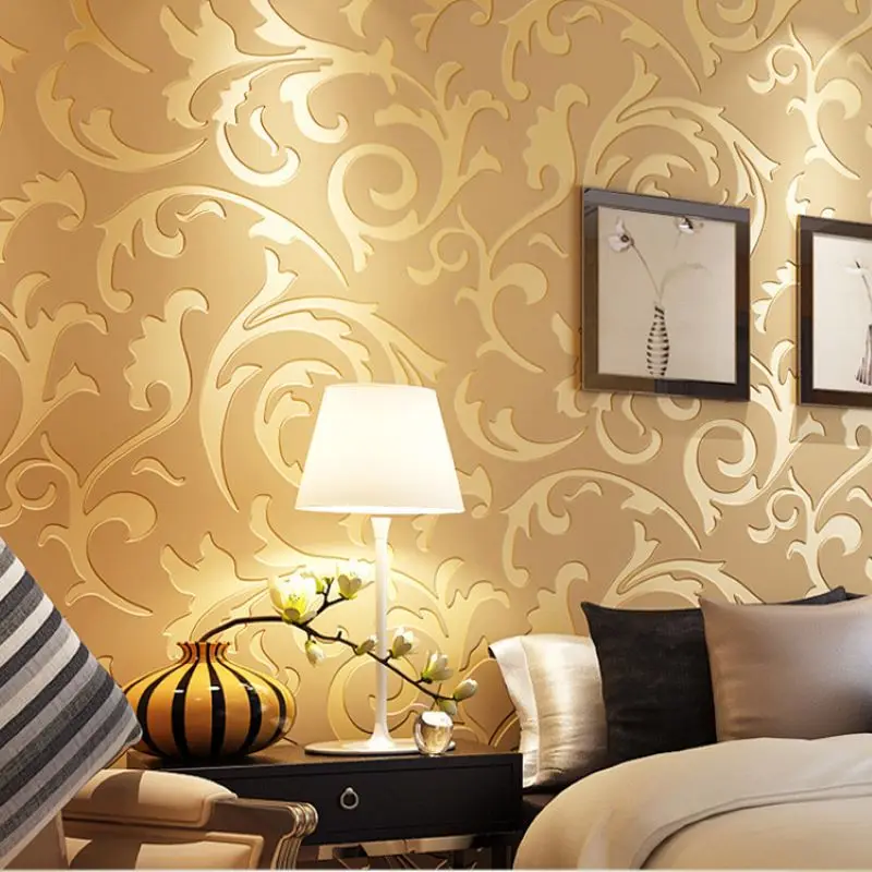Gold and silver simple European environmental protection 3D stereo non-woven decorative living room bedroom luxury wallpaper
Gold and silver simple European environmental protection 3D stereo non-woven decorative living room bedroom luxury wallpaper