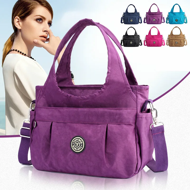 High Quality Women's Nylon Handbags Female Single Shoulder Bags Woman Crossbody Pack Vintage Solid Ladies Totes Bolsas
High Quality Women's Nylon Handbags Female Single Shoulder Bags Woman Crossbody Pack Vintage Solid Ladies Totes Bolsas