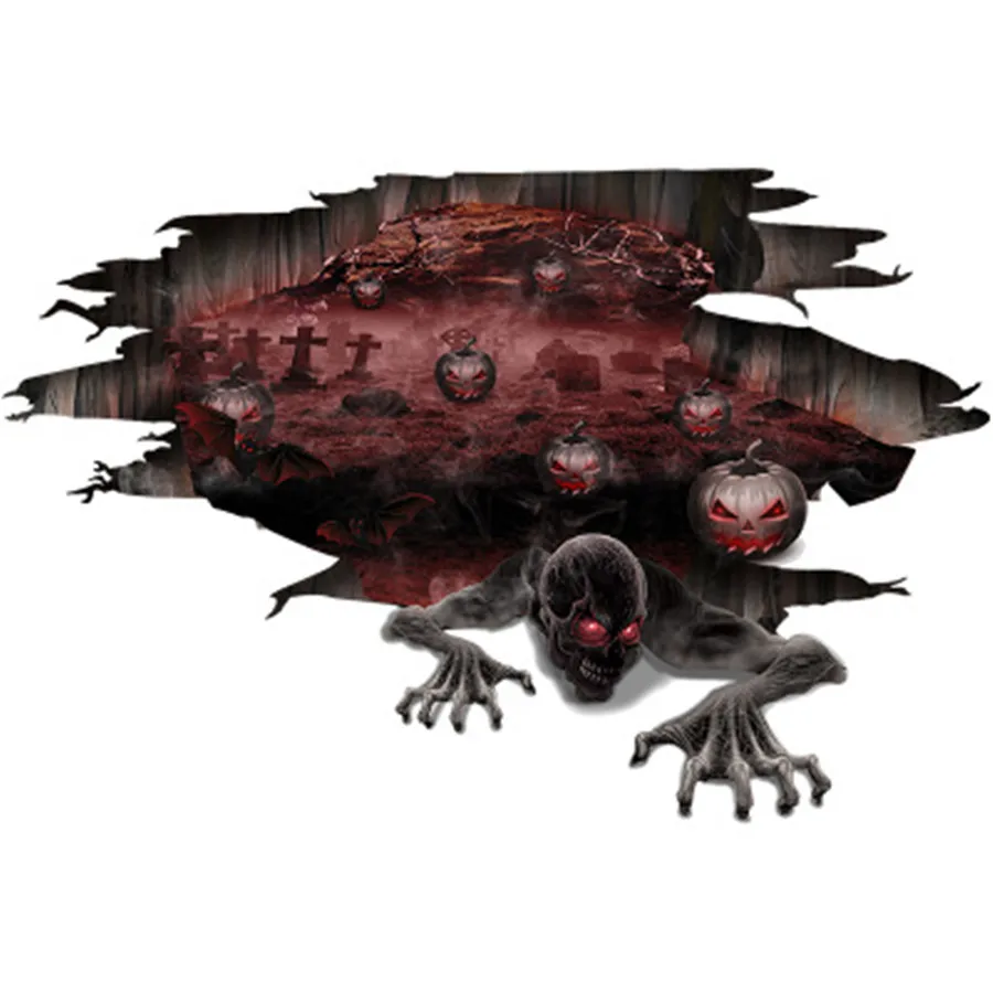 3D Wall/ Floor Sticker Halloween ghosts on the walls of the bathroom living room bar KTV decoration Home Decor, smooth wall.
3D Wall/ Floor Sticker Halloween ghosts on the walls of the bathroom living room bar KTV decoration Home Decor, smooth wall.