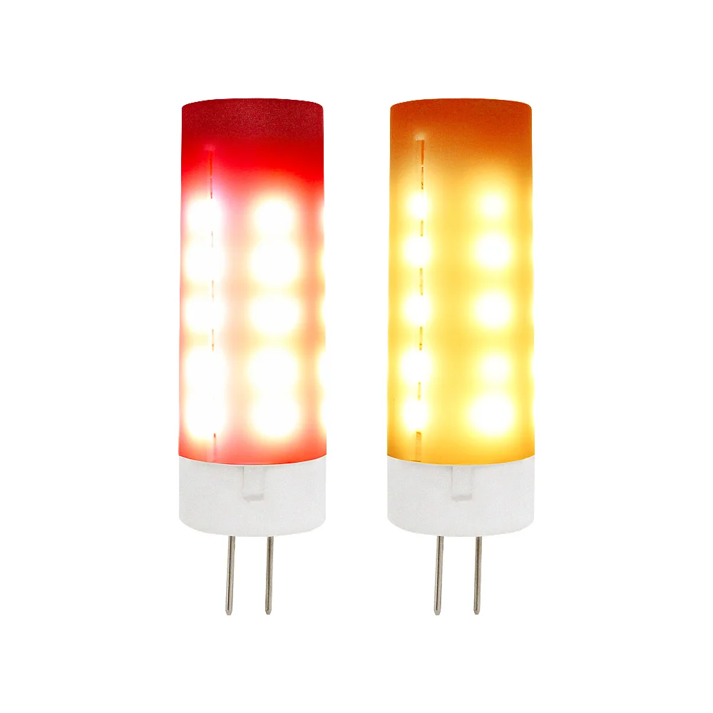 G4 LED Flame Effect Light Bulb DC AC 12V Red Yellow Mini Fire Effect Lamp For Decoration
G4 LED Flame Effect Light Bulb DC AC 12V Red Yellow Mini Fire Effect Lamp For Decoration