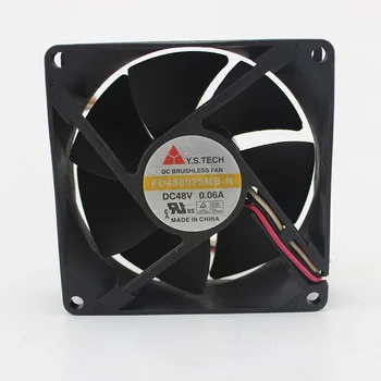 SSEA New cooling fan for Y.STECH FD488025MB-N 48V 0.06A 8025 8CM double ball bearing 80*80*25mm 3-pin
SSEA New cooling fan for Y.STECH FD488025MB-N 48V 0.06A 8025 8CM double ball bearing 80*80*25mm 3-pin