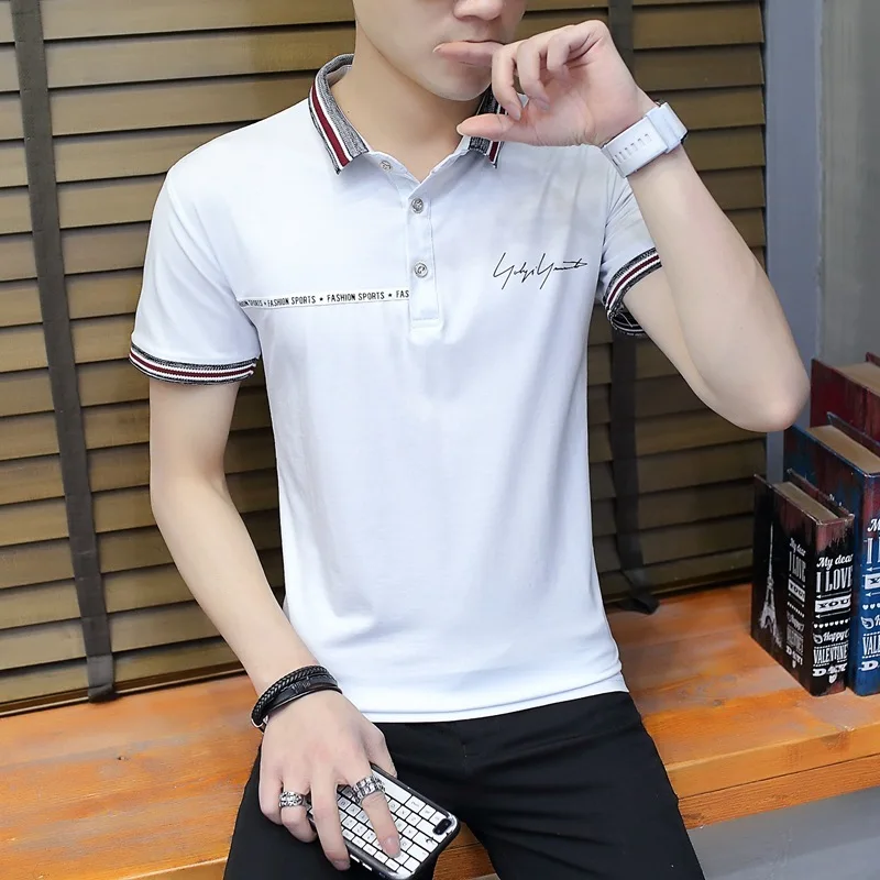 Summer new men's lapel short-sleeved T-shirt pure outdoor casual male cotton material comfortable main style
Summer new men's lapel short-sleeved T-shirt pure outdoor casual male cotton material comfortable main style