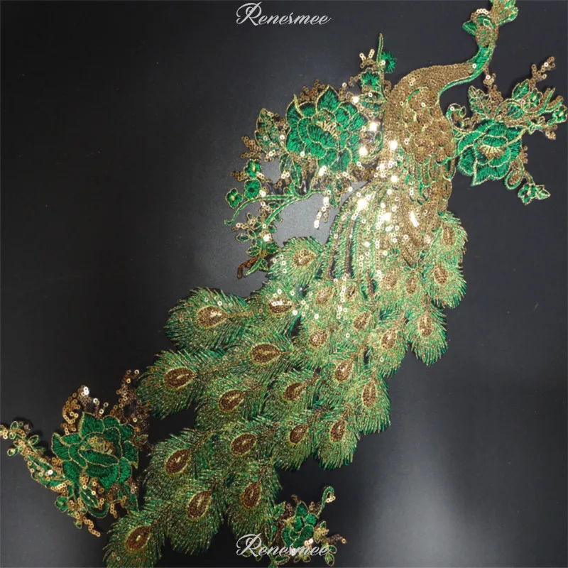 1Pc Gold Peacock Sequins Applique Clothing Embroidery Patch Fabric Sticker Iron On Patch Craft Sewing Repair 47X26cm SX106
1Pc Gold Peacock Sequins Applique Clothing Embroidery Patch Fabric Sticker Iron On Patch Craft Sewing Repair 47X26cm SX106
