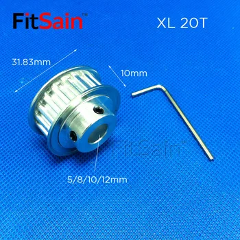 FitSain-XL 20T Width 10mm aluminum alloy pulley center hole 5mm/6mm/8mm/10mm/12mm reduction ratio drive synchronous wheel
FitSain-XL 20T Width 10mm aluminum alloy pulley center hole 5mm/6mm/8mm/10mm/12mm reduction ratio drive synchronous wheel