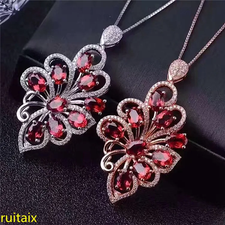 KJJEAXCMY Boutique Jewels 925 Pure Silver Inlaid with Gold Jewelry Natural Garnet Pendant Necklace.
KJJEAXCMY Boutique Jewels 925 Pure Silver Inlaid with Gold Jewelry Natural Garnet Pendant Necklace.