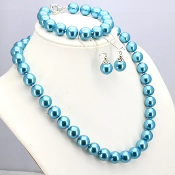 Women Gift word Love women Fashion Jewelry Blue glass pearl necklace set 12mm necklace 18"bracelet 7.5" earring women fashion je
Women Gift word Love women Fashion Jewelry Blue glass pearl necklace set 12mm necklace 18"bracelet 7.5" earring women fashion je