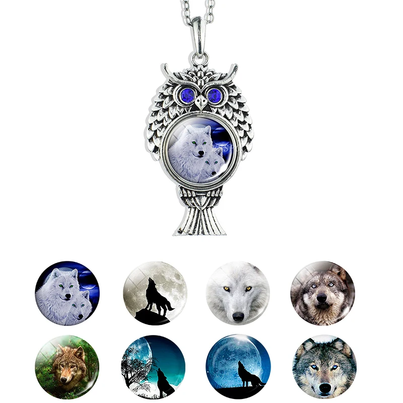 Wolf Silver Chain Necklace Vintage Owl Shape Pendant Wolf Head Snap Button Necklace Wolf Jewelry 2019 New Fashion
Wolf Silver Chain Necklace Vintage Owl Shape Pendant Wolf Head Snap Button Necklace Wolf Jewelry 2019 New Fashion