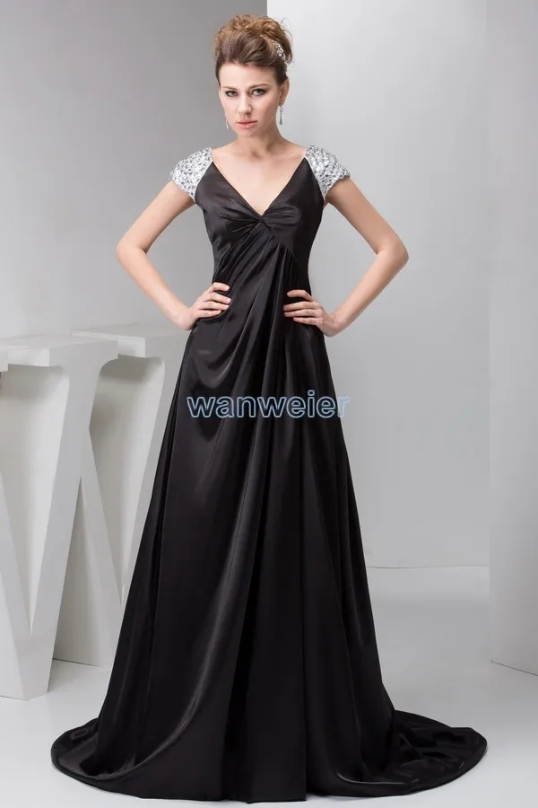 free shipping 2013 design hot sale plus size brides maid beading cap short sleeve custom size long elegant black cocktail dress
free shipping 2013 design hot sale plus size brides maid beading cap short sleeve custom size long elegant black cocktail dress