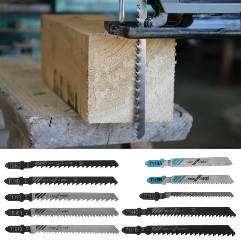10pcs Assorted HSS HCS T144D T244D T101B T101D T101BR T111C T127D T119BO T118A T101AO Reciprocating Jigsaw Blades For Cutting
10pcs Assorted HSS HCS T144D T244D T101B T101D T101BR T111C T127D T119BO T118A T101AO Reciprocating Jigsaw Blades For Cutting