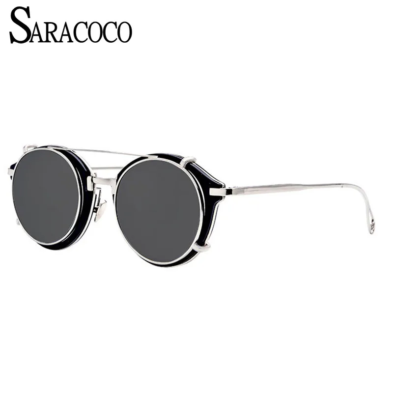 SARACOCO Retro Steampunk Sunglasses Women 2017 Detachable Round Sunglasses Men Luxury Brand Steam Punk Sun Glasses R08
SARACOCO Retro Steampunk Sunglasses Women 2017 Detachable Round Sunglasses Men Luxury Brand Steam Punk Sun Glasses R08