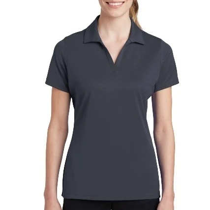 Sport-Tek LST640 Ladies PosiCharge Racer Mesh Polo Graphite Grey - 4XL (1)