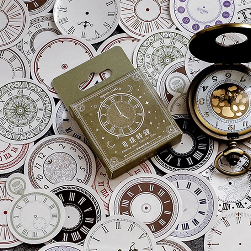 46 Pcs/box Vintage clock mini paper sticker decoration DIY diary scrapbooking seal sticker kawaii stationery
46 Pcs/box Vintage clock mini paper sticker decoration DIY diary scrapbooking seal sticker kawaii stationery