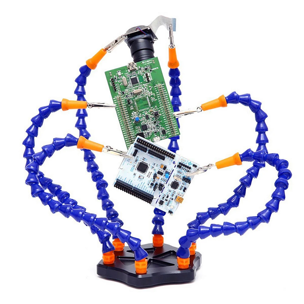 Third Hand Soldering Pcb Holder Tool Six Arms Helping Hands Crafts Workshop Helping Welding Station Usb Led Magnifier
Third Hand Soldering Pcb Holder Tool Six Arms Helping Hands Crafts Workshop Helping Welding Station Usb Led Magnifier