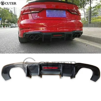 A3 Sline S3 carbon fiber rear bumper diffuser lip with LED lights for Audi back Bumper Spoiler 16-UP
A3 Sline S3 carbon fiber rear bumper diffuser lip with LED lights for Audi back Bumper Spoiler 16-UP