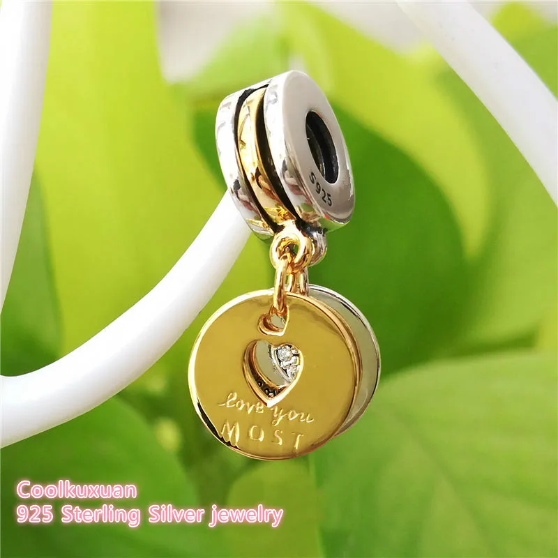 Mother's Day Original 925 Sterling Silver Gold Color Love you Most & More Pendant Beads Fit Brand Charms Bracelet DIY
Mother's Day Original 925 Sterling Silver Gold Color Love you Most & More Pendant Beads Fit Brand Charms Bracelet DIY