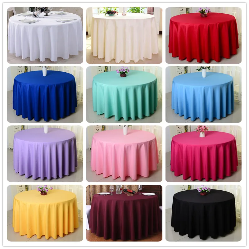 WedFavor 1PC Round Polyester Table Cloth Wedding Table Cover Hotel Banquet Dining Table Linen For Home Party Event Decoration
WedFavor 1PC Round Polyester Table Cloth Wedding Table Cover Hotel Banquet Dining Table Linen For Home Party Event Decoration