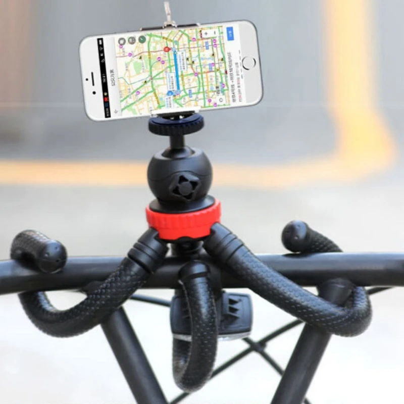 

Flexible Octopus Mobile Tripod With Phone Holder Adapter for iPhone X Smartphone DSLR Camera Nikon Canon Gopro Hero