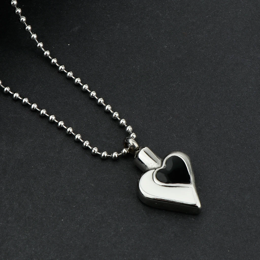 Openable Stainless Steel Cremation Jewelry Urn Pendant Necklace Ashes Keepsake Memorial Jewelry - Multiple Style