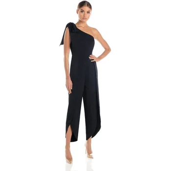 High Quality Sexy Women Jumpsuit One-Shoulder Black Straight Rayon Homecoming Evening Party Fashion Jumpsuit
High Quality Sexy Women Jumpsuit One-Shoulder Black Straight Rayon Homecoming Evening Party Fashion Jumpsuit