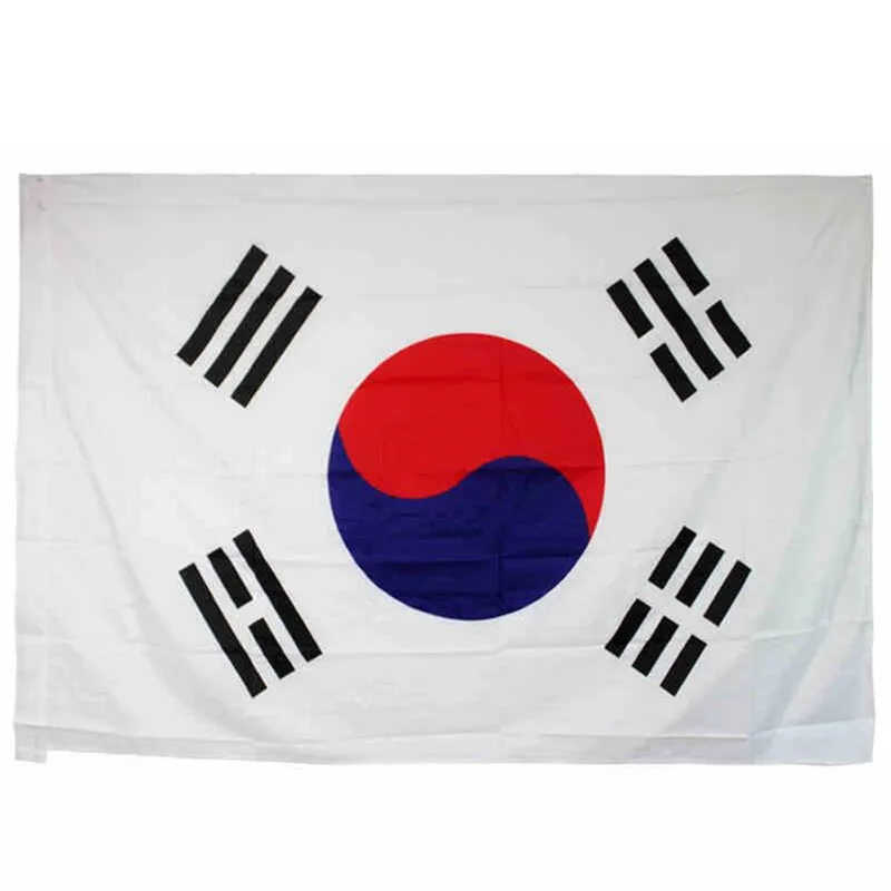 High quality South Korea Flag Polyester the Korean National flags Home Decor 90*150cm
High quality South Korea Flag Polyester the Korean National flags Home Decor 90*150cm