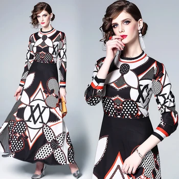 womens ladies Designer spring autumn summer printed runway slim long sleeve maxi Casual party Swing beach dress clothes clothing
womens ladies Designer spring autumn summer printed runway slim long sleeve maxi Casual party Swing beach dress clothes clothing