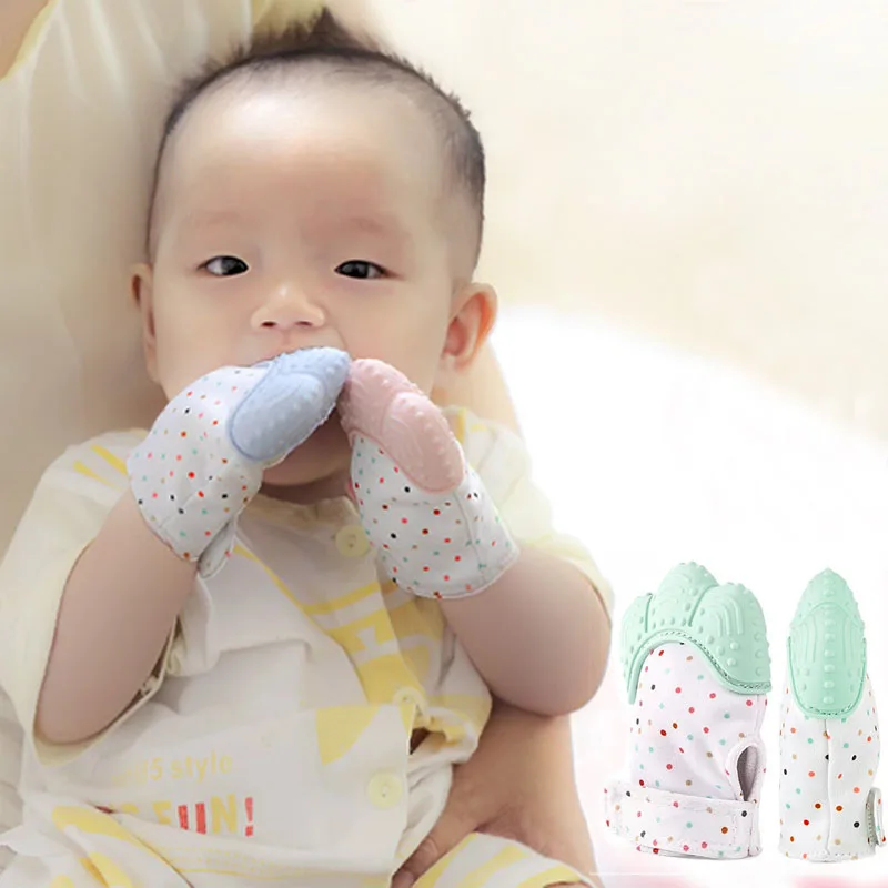 1pcs Baby Teething Gloves Chewable Food Grade Silicone Baby Teether Mitten Teething Toys Infant Newborn Nursing Teether Beads
1pcs Baby Teething Gloves Chewable Food Grade Silicone Baby Teether Mitten Teething Toys Infant Newborn Nursing Teether Beads
