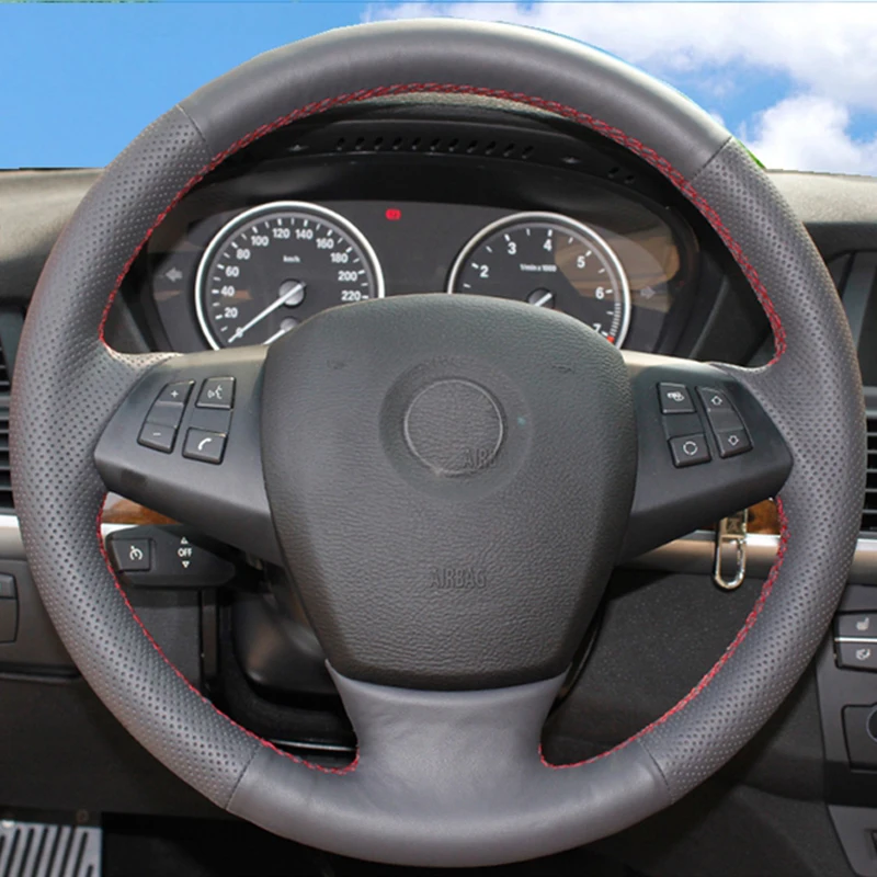 Free Shipping High Quality cowhide Top Layer Leather handmade Sewing Steering wheel covers protect For BMW X5
Free Shipping High Quality cowhide Top Layer Leather handmade Sewing Steering wheel covers protect For BMW X5