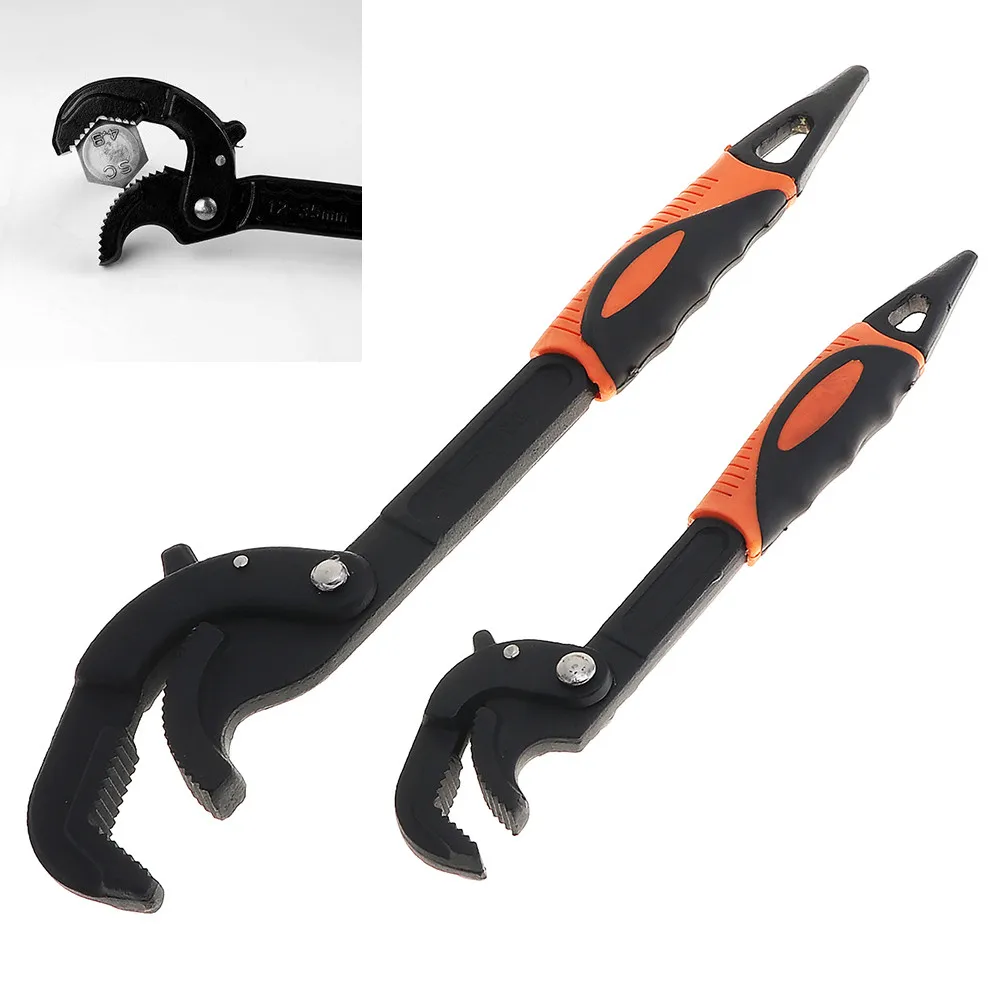 2 In 1 14-60mm Opening Multifunctional Universal Bull Wrench Adjustable Quick Clamping Pliers Multitool Spanners Automatic Reset 
2 In 1 14-60mm Opening Multifunctional Universal Bull Wrench Adjustable Quick Clamping Pliers Multitool Spanners Automatic Reset