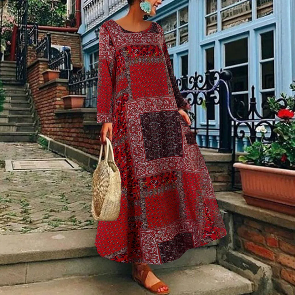Plus Size Robe Femme Boho Floral Print Long Sleeve Kaftan Shirt Maxi Dress Womens Casual Loose Oversize Long Dresses Vestidos
Plus Size Robe Femme Boho Floral Print Long Sleeve Kaftan Shirt Maxi Dress Womens Casual Loose Oversize Long Dresses Vestidos