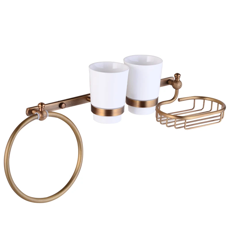 Bathroom Copper Multifunctional Storage Rack Antique Towel Ring Bathroom Shelf Soap Net Toothbrush Cup Rack Hardware Pendant
Bathroom Copper Multifunctional Storage Rack Antique Towel Ring Bathroom Shelf Soap Net Toothbrush Cup Rack Hardware Pendant