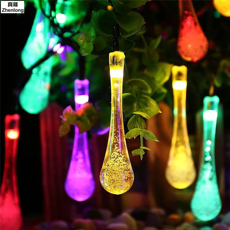 Premium Quality 6m 30LED Solar Christmas Lights 8 Modes Waterproof Water Drop Solar Fairy String Lights for Garden Festive Deco
Premium Quality 6m 30LED Solar Christmas Lights 8 Modes Waterproof Water Drop Solar Fairy String Lights for Garden Festive Deco