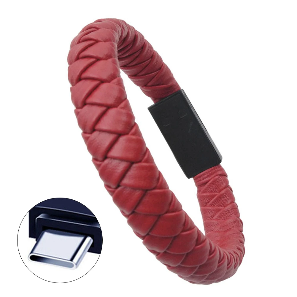 USB Cable Durable Wearable Bracelet Wrist Wire Fashion Leather Braided Data Phone Computer Portable Micro Fast Charging
USB Cable Durable Wearable Bracelet Wrist Wire Fashion Leather Braided Data Phone Computer Portable Micro Fast Charging