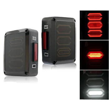 Smoke Lens Red LED Tail Brake Light Assembly w/ Turn Signal / Back Up For Jeep Wrangler JK JKU Sports, Sahara, Freedom Rubicon
Smoke Lens Red LED Tail Brake Light Assembly w/ Turn Signal / Back Up For Jeep Wrangler JK JKU Sports, Sahara, Freedom Rubicon