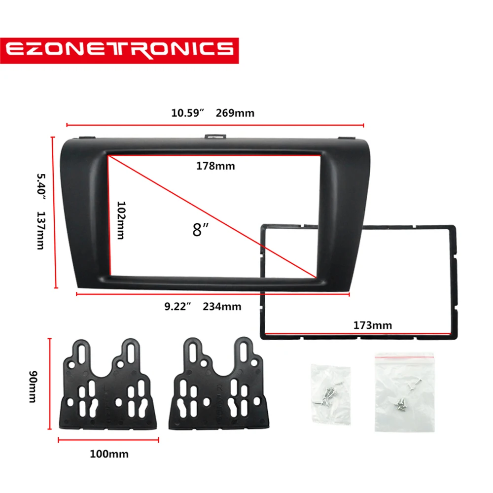2 din Car Radio fascia for MAZDA (3) Axela Double Din Fascia Audio Fitting Adaptor Panel Car Stereo Radio Plate Panel Frame Kit
2 din Car Radio fascia for MAZDA (3) Axela Double Din Fascia Audio Fitting Adaptor Panel Car Stereo Radio Plate Panel Frame Kit