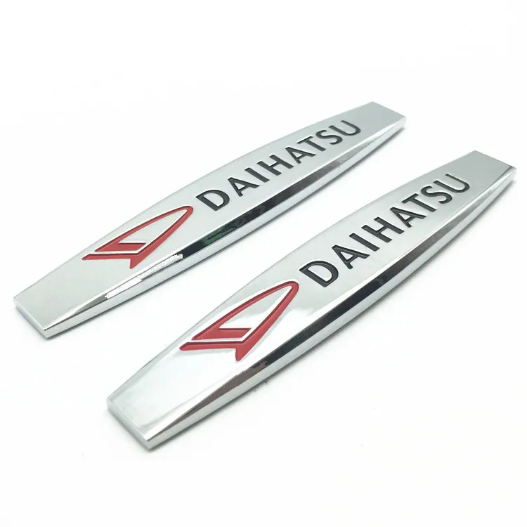 2pcs/lot Daihatsu Metal Alloy Strip Auto Car Fender Side Wing Sticker Decal Rear Bumper Trunk Stickers Decal Side Fender Styling
2pcs/lot Daihatsu Metal Alloy Strip Auto Car Fender Side Wing Sticker Decal Rear Bumper Trunk Stickers Decal Side Fender Styling
