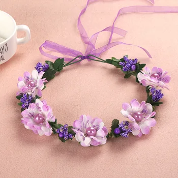 Women Head Wreath For Girls Hair Headband Flower Crown Wedding Garland Forehead Hair accessories Headdress band new 2019
Women Head Wreath For Girls Hair Headband Flower Crown Wedding Garland Forehead Hair accessories Headdress band new 2019