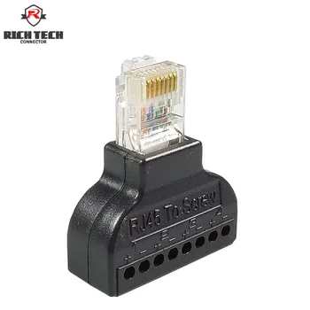 8pcs RJ45 to 8pin Screw AV Balun Terminals AV Screw Adapter Connector RJ45 to Screw
8pcs RJ45 to 8pin Screw AV Balun Terminals AV Screw Adapter Connector RJ45 to Screw