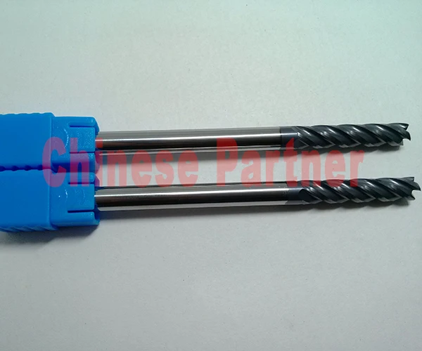 Free shipping- 3pcs 4mm hrc45 D4*20*D4*75 Four Flutes Spiral Bit Milling Tools Carbide CNC Endmill Router bits