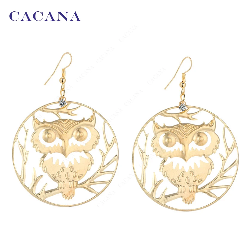 CACANA Earrings Dangle Long Earrings For Women Owl On The Branch Bijouterie Hot Sale No.A443
CACANA Earrings Dangle Long Earrings For Women Owl On The Branch Bijouterie Hot Sale No.A443