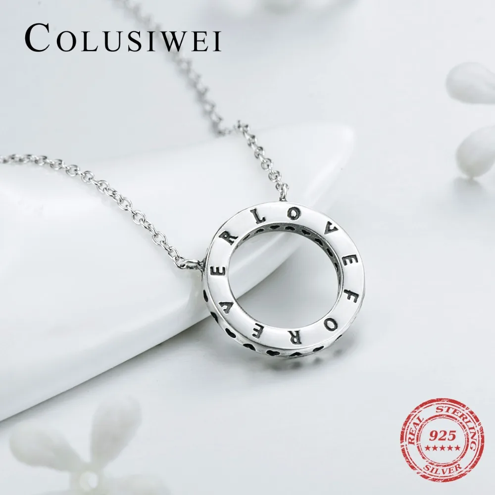 COLUSIWEI Elegant 925 sterling silver necklace Forever Love Romantic Pendant necklace Fine Jewelry for Women Gifts
COLUSIWEI Elegant 925 sterling silver necklace Forever Love Romantic Pendant necklace Fine Jewelry for Women Gifts