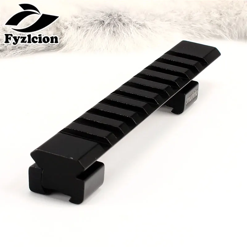 

Hunting Air Gun Aluminum 11mm Dovetail to 20mm Picatinny Weaver Rail Mount Adapter 10 Slots 125mm Length For Rifle Scope