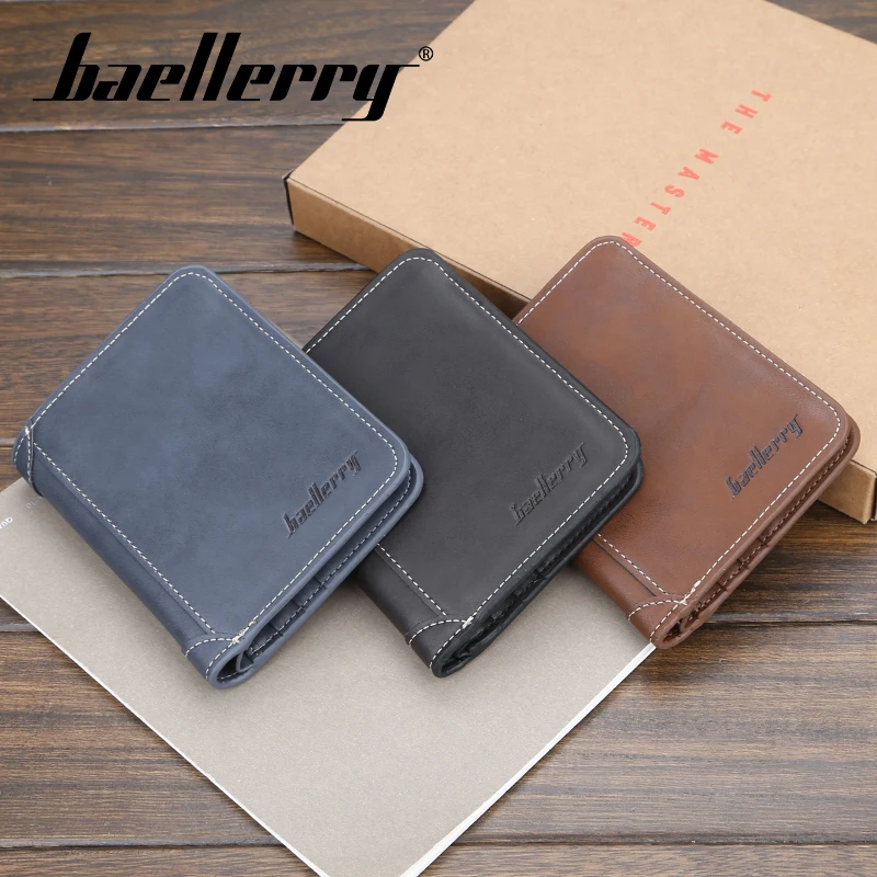 Baellerry Men 3 Color Vintage No Zipper Clip Wallet PU Leather Porta Mini Wallet Coin Pocket Card Photo Holder Vintage Solid Bag
Baellerry Men 3 Color Vintage No Zipper Clip Wallet PU Leather Porta Mini Wallet Coin Pocket Card Photo Holder Vintage Solid Bag