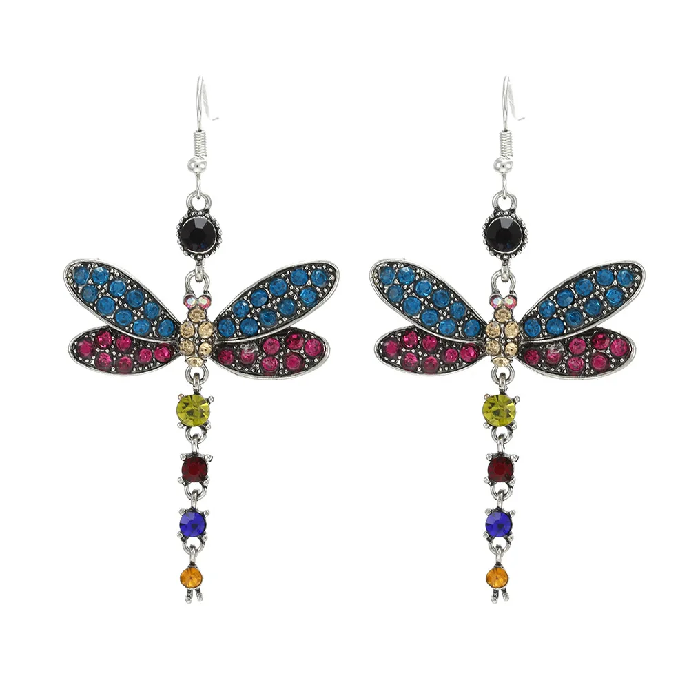8Seasons Vintage Animal Dragonfly Crystal Rhinestone Drop Earrings Women Wedding Party Fashion Tassel Multilayer Earring Jewelry
8Seasons Vintage Animal Dragonfly Crystal Rhinestone Drop Earrings Women Wedding Party Fashion Tassel Multilayer Earring Jewelry