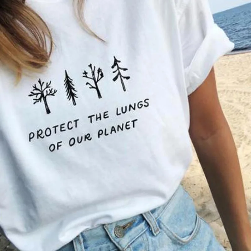 Harajuku Protect The Lungs of Our Planet T Shirt Women Men Printed Graphic Tees Women's Summer O Neck Short Sleeve Top Clothes
Harajuku Protect The Lungs of Our Planet T Shirt Women Men Printed Graphic Tees Women's Summer O Neck Short Sleeve Top Clothes