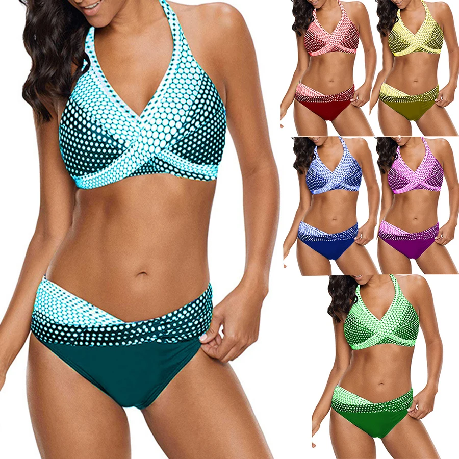 Dot Bikini Set Plus Size 5XL Swimsuit Push Up Swimwear Swimming Suit For Women Ladies Beach Two Pieces Swim Suits
Dot Bikini Set Plus Size 5XL Swimsuit Push Up Swimwear Swimming Suit For Women Ladies Beach Two Pieces Swim Suits