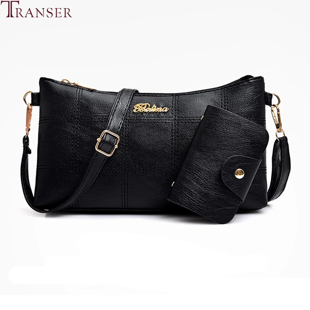 Transer Women Bags Set 2 Pcs Leather Shoulder Bag Casual Messenger Bags Ladies Purse Solid Color Crossbody Bag Handbags 2019 #30
Transer Women Bags Set 2 Pcs Leather Shoulder Bag Casual Messenger Bags Ladies Purse Solid Color Crossbody Bag Handbags 2019 #30