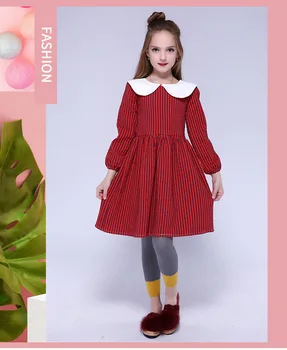 Roimyal Wholesale 2019 spring Children's wear girls dress striped doll collar long-sleeved children's Dress free shippi
Roimyal Wholesale 2019 spring Children's wear girls dress striped doll collar long-sleeved children's Dress free shippi
