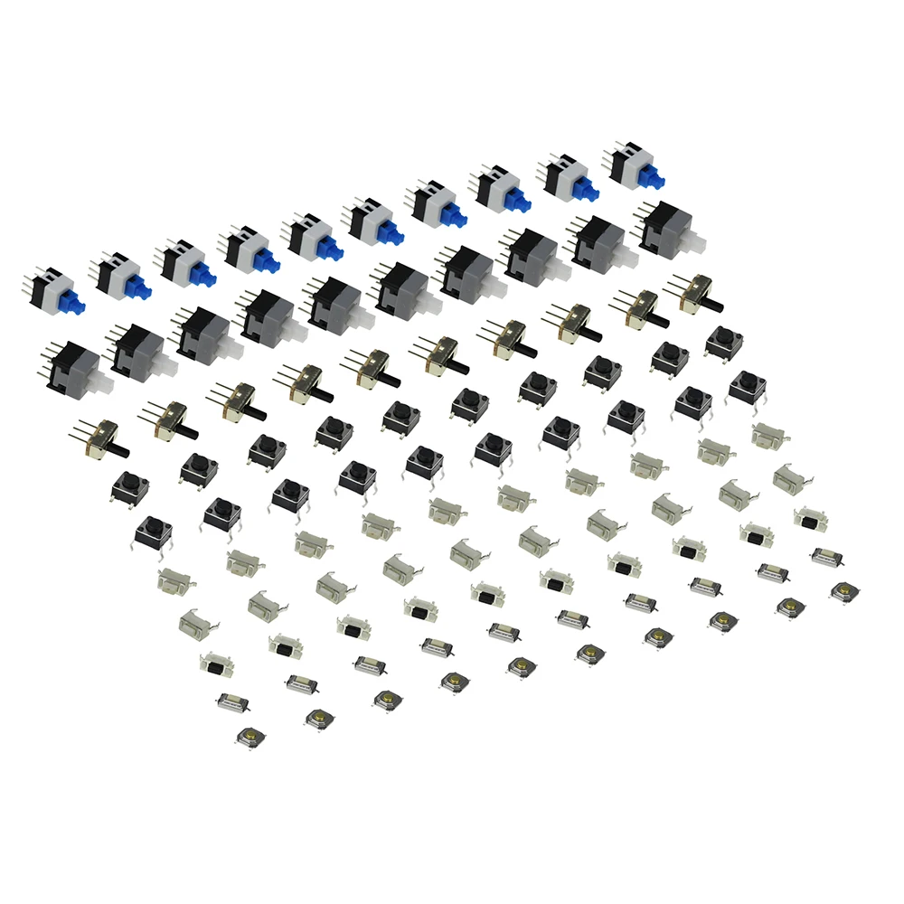 Smart Electronics 100pcs/lot 10 Kinds of Tactile Switches Push Button SMD Tact Switch
Smart Electronics 100pcs/lot 10 Kinds of Tactile Switches Push Button SMD Tact Switch